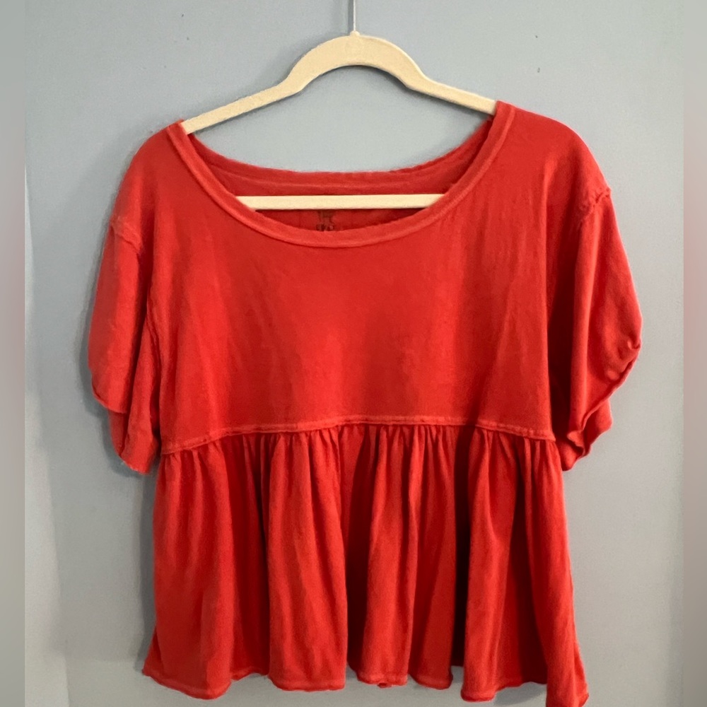 Free People Orange Top